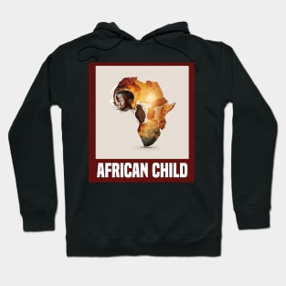 African Child Africa Map Hoodie